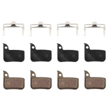 4 Pairs Organic Bike Brake Pads Cycling Road Bicycle Resin Disc Brake for SRAM HRD Red 22 B1 HRD Fo