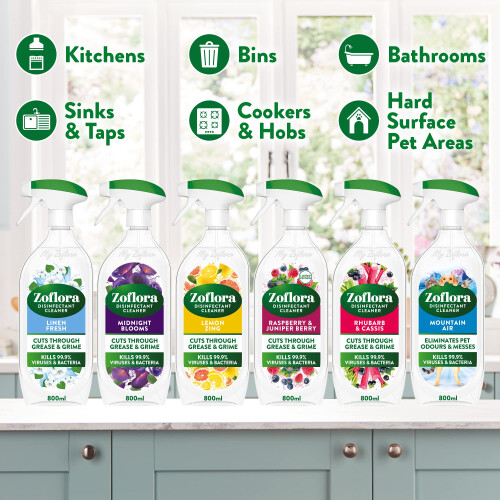 Zoflora Zoflora Mountain Air Multipurpose Disinfectant Trigger Spray 1 x 800ml 1