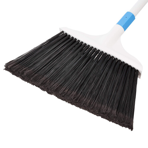 Amazon Basics HeavyDuty Outdoor Broom BlueWhite 1
