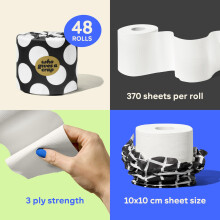 Who Gives A Crap – Premium Bamboo Twice as Long Toilet Roll Box of 24