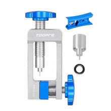 TOOPRE Bicycle Repair Kit - Oil Needle Insertion Tool, T Head, Tubing Cutter, Five-Line Body Truncation for Bike Maintenance