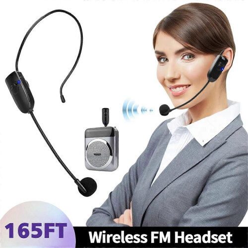 2 In1 Wireless Microphone Headset mitter Wireless Headset and Handheld Noise Reduction Mic for 2