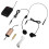 Set di microfoni wireless con microfono lavalier e ricevitore UHF compatibile con 2