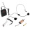 Set di microfoni wireless con microfono lavalier e ricevitore UHF compatibile con 3