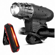 Bike Lights Bicycle Lights Front and Back USB Rechargeable Bike Light Set Super Bright Front and Rea