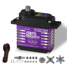60KG PWM Digital Servo High Torque Steel Gear Servo Brushless Motor IP68 Waterproof with Metal Servo Arm compatible for Robot Cars