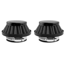 2Pcs 42MM Air Filter compatible for 47Cc 49Cc 2 Stroke Super Pocket Bike Upgrade Kit Mini Bike Atv Aluminium Air Filter Black
