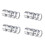 4Pcs/Set 5/10/15/20mm Aluminum Alloy Headset Stem Spacer,Silver 1
