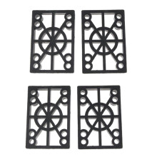 4 Stück Skateboard-Riser aus Hartplastik, 12 mm, Longboard-Stoßdämpfer, Land-Surfing-Skateboard-Zubehör