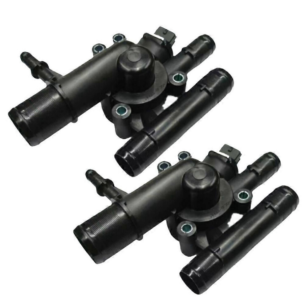 2Pcs Coolant Thermostat 8200074346 8200674368 4404305 Compatible For Renault Opel Black 9152359494311