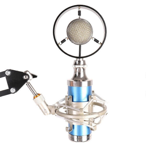 Professional Condenser Wired Vintage Recording Studio Microphone for Live Broadcast White 2