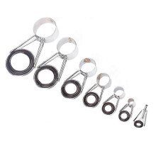 Set di 7 anelli guida per canna da pesca, 7 misure, punta telescopica, kit di riparazione, anelli per