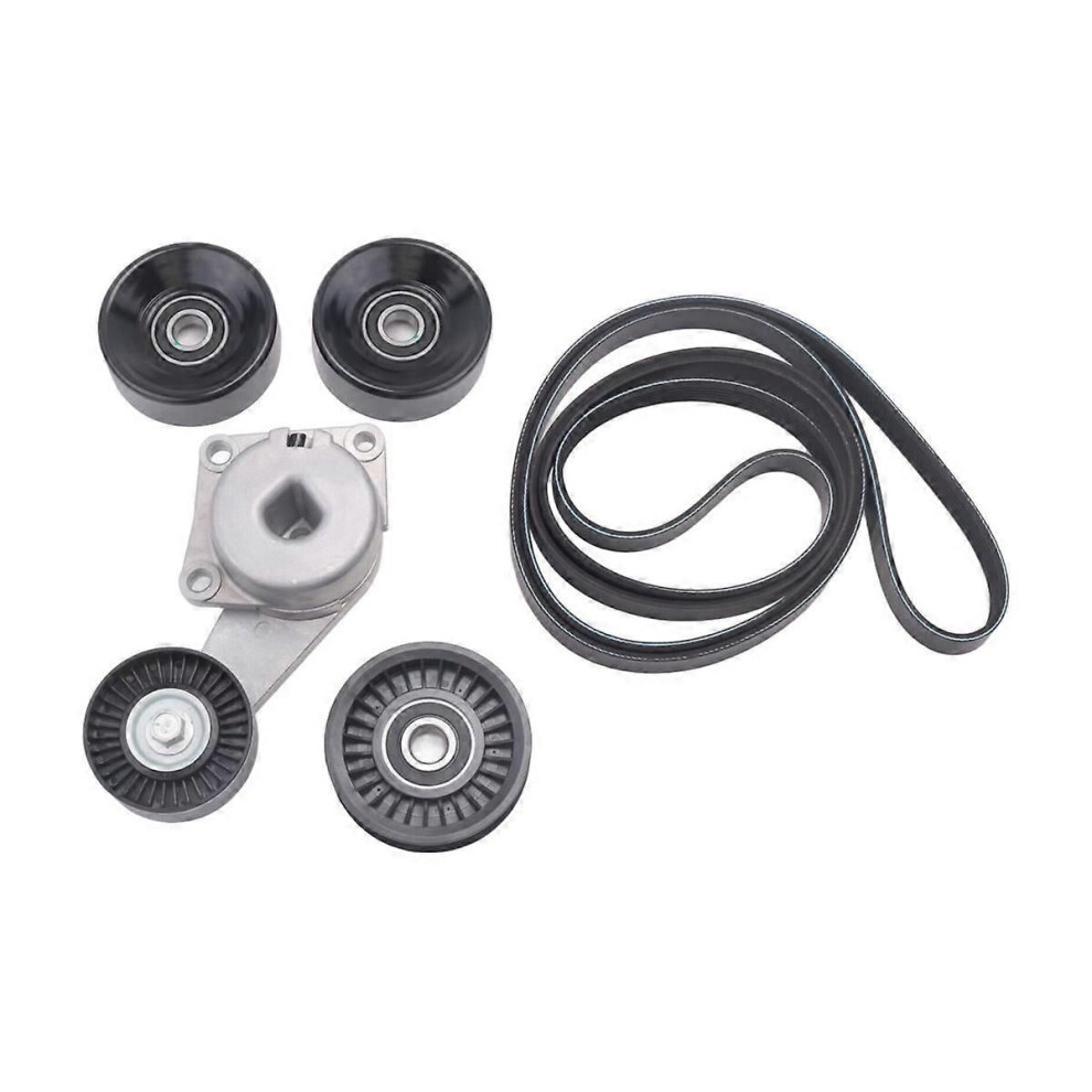 90K-38274A Serpentine Belt Drive Tensioner Pulley Component Kit Compatible For Compatible Ford F150 F250 F350 Explorer Lincoln Navigator 9152359494199