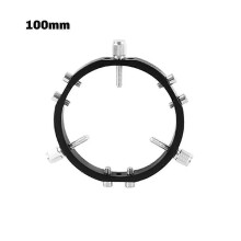 Star Finder Mount 3-Point Astrophotography Guide Locking Rings for Telescope Mount Finder Pointer 100mm Black
