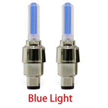 2 stuks neon fietsspaaklampjes, LED-fietslampje, ventieldopje, zaklamp, wielspaak fietsaccessoires A