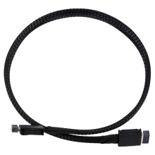 Καλώδιο PCIE 4.0 X4 GEN4 SAS4 Oculink SFF-8611 Πλεγμένο μαλακό καλώδιο