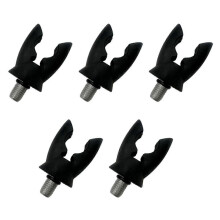 Porta canna da pesca filettato in silicone, elastico, antiscivolo, antivento, adatto per canne da pesca,