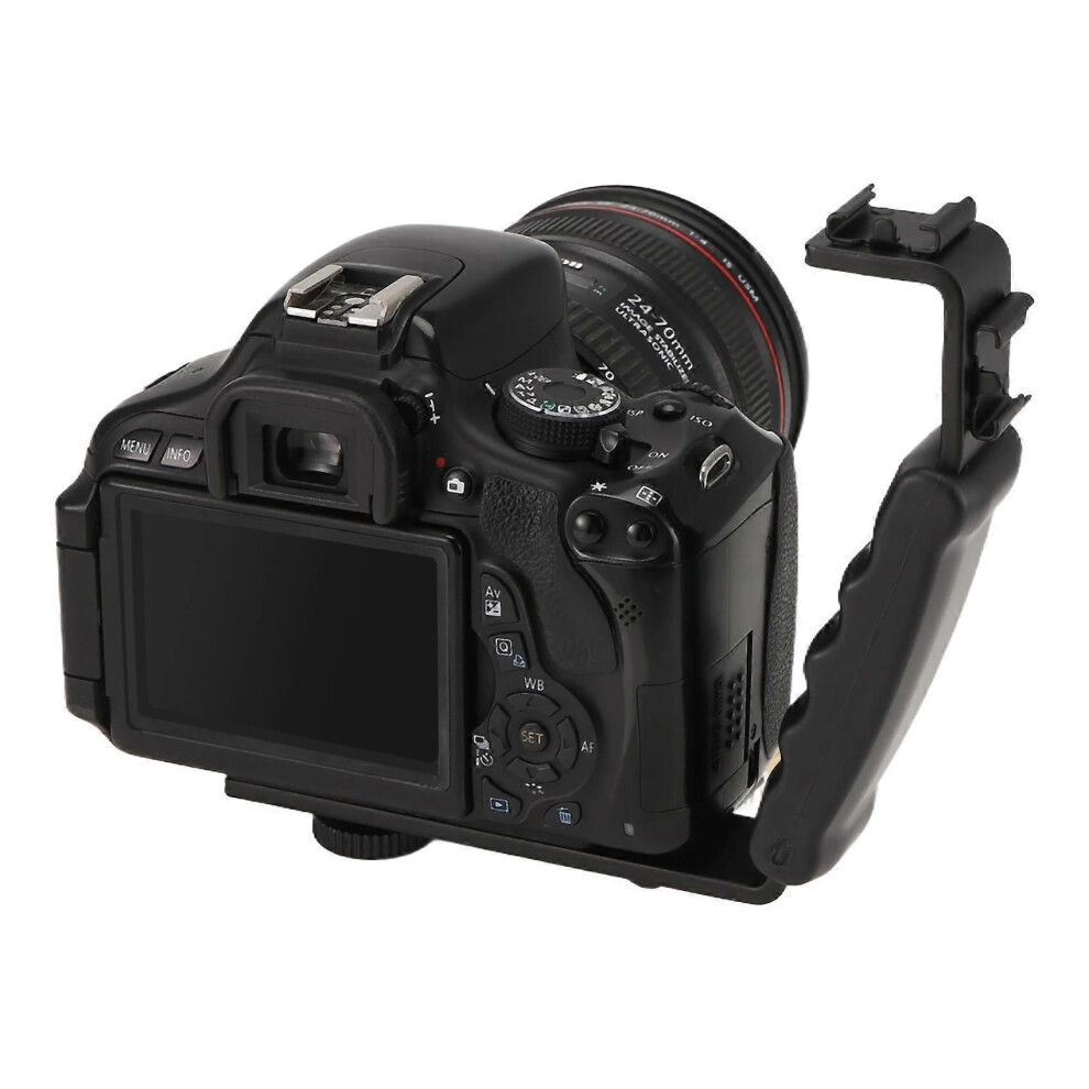 Photos - Other Photo Accessory Photo Flash Video Camera Grip Handle L Handle With 2 Standard Side Hot shoe Mount the holder DSLR