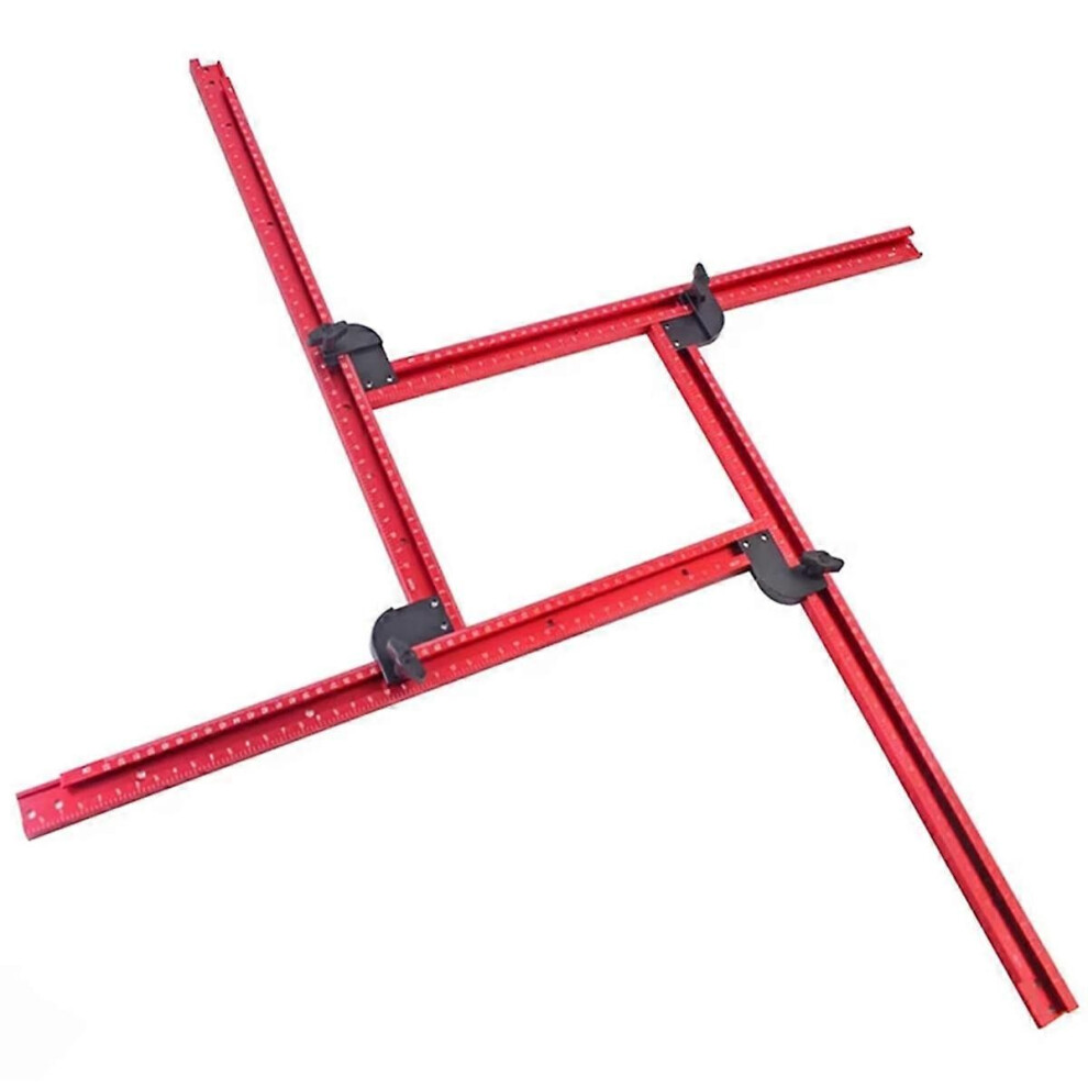 Router Jig Frame For Woodworking,Adjustable Square Router Template Guide,Groove Router Jig 53Cm/21In 9152359574549