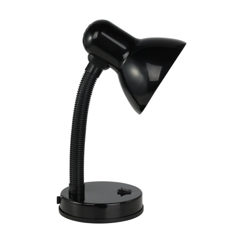 EGLO Eglo Basic Table Lamp, Steel and Black Plastic Bedside Light, Children’s Room Lighting, e27 Socket 1