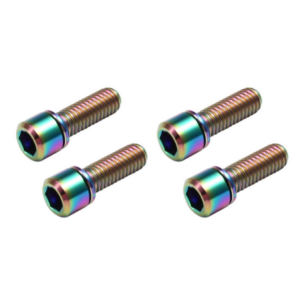 Risk 4Pcs M6x18mm Bolt For Disc Brake Caliper Clamp Mtb Bike Bicycle Screw Crank Lock Bolts For Road 9152359577526
