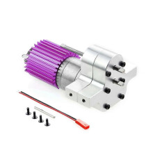 Metal 370 Motor Gearbox Gear Box for WPL C14 C24 B24 B36 MN D90 D99 MN99S RC Car Upgrade Parts,Silver