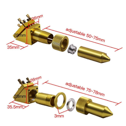 Head Set 20mm Mo Si Mirror Integrative Mount Holder for 4060 K40 Machine (20mm, Whole Set) 2