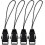 4 Sets Mini Loops 1mm System Connectors Quick Neck Strap Adapter Quick Release 1