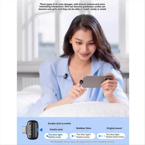 Mini Wireless Lavalier Microphone TypeC AI Smart Noise Reduction 2