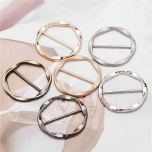 12 Stuks Sjaal Ring Clip T-Shirt Stropdas Clips voor Vrouwen Metalen T-Shirt Taille Tightener Clip Gesp Kleding Ring Clip Accessoires
