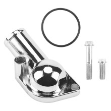 SBC BBC Wasserstutzen-Thermostatgehäuse 15 für Chevy 350 454 Small Big Block Silber