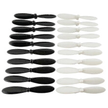 20pcs Hubsan X4 H107 Propellers Replacement Airscrew Accessory Black and White