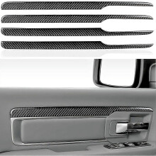 Striscia adesiva in fibra di carbonio per pannelli portiera auto, compatibile con Dodge Ram 1500 2013-2018,