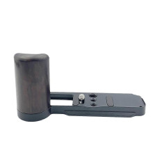 Hand Grip Quick Release Wooden Camera L Plate for Fujifilm Fuji X100VI Camera Grip Handle Black