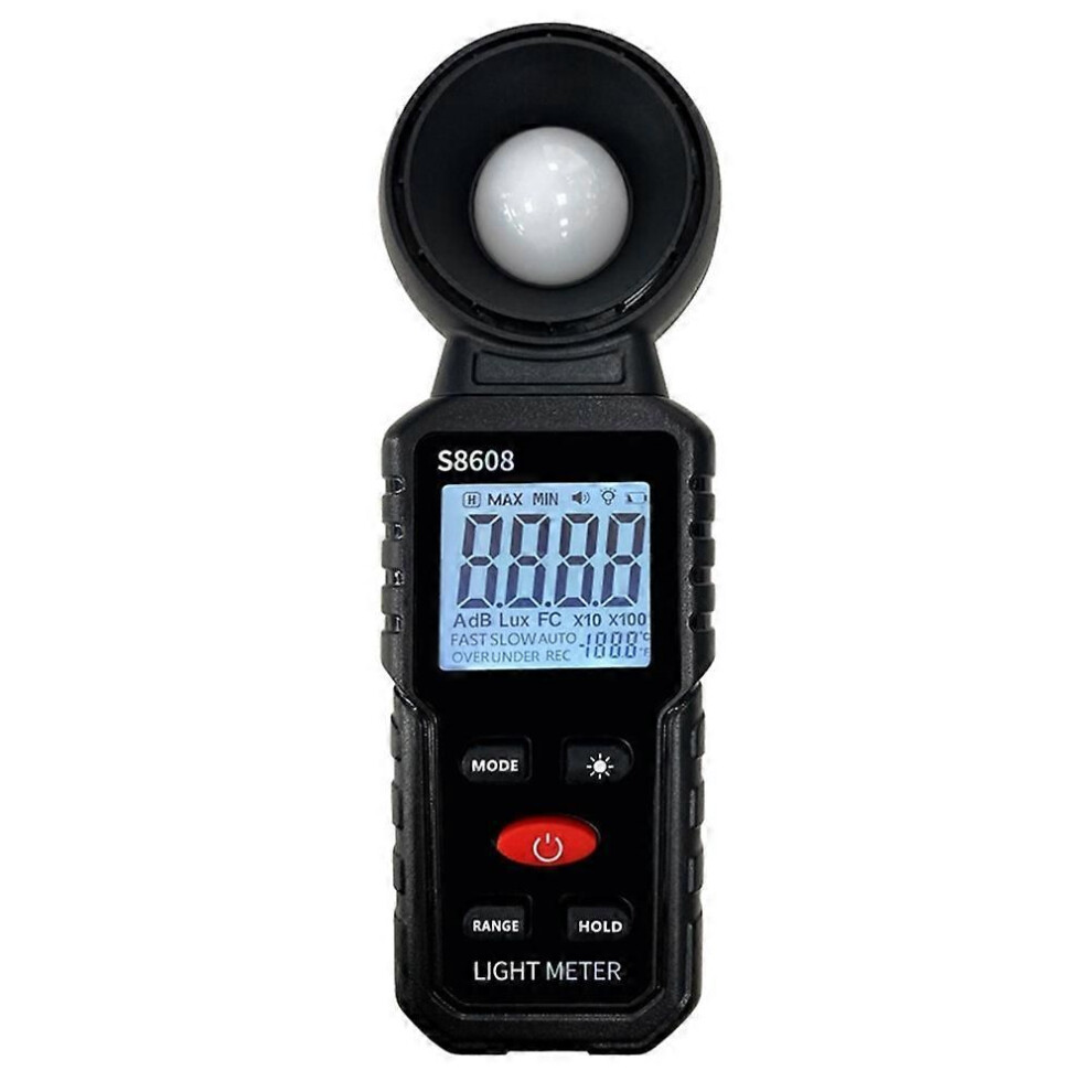 Digital Illuminance Meter Tester 200,000Lux Meter Luxmeter Ing Intensity Brightness Measurement Tool Light 9152359522908