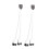 Computer Motherboard USB 2.0 9Pin to Dual 9 Pin Extension Cable White 1