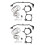 2X for  Dual Vanos O-Ring Seal Repair Kit E36 E39 E46 E53 E60 E83 E85 M52Tu M54 M56 1