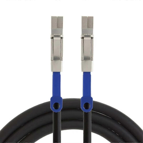 MinSAS Cable 4X SFF-8644 to SFF-8644 Cable Multilane Shielded Cage Cable Hard Disk Server Data Sync