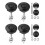 4 PCS Push Button Quick Release Hood Bonnet Pins Lock Clip Car Bumper  Kit 1