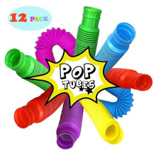 12 Pack Colorful Pipes Toys Sensory Learning Toys Stress Relief Toys Kids Party Favors