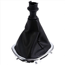 Stofwerende hoes voor de versnellingspookknop van de auto, gemaakt van PU-leer.