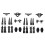 compatible 9125 RC Car 28 Pcs Front Rear Upper Lower Swing Arm Steering Cup Bumper 1