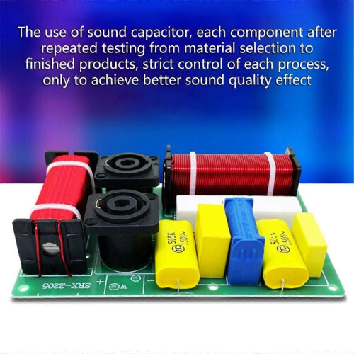 2 Way Audio Divider Crossover Frequency Divider Module Treble Bass HiFi Crossover Filter Distributor 2