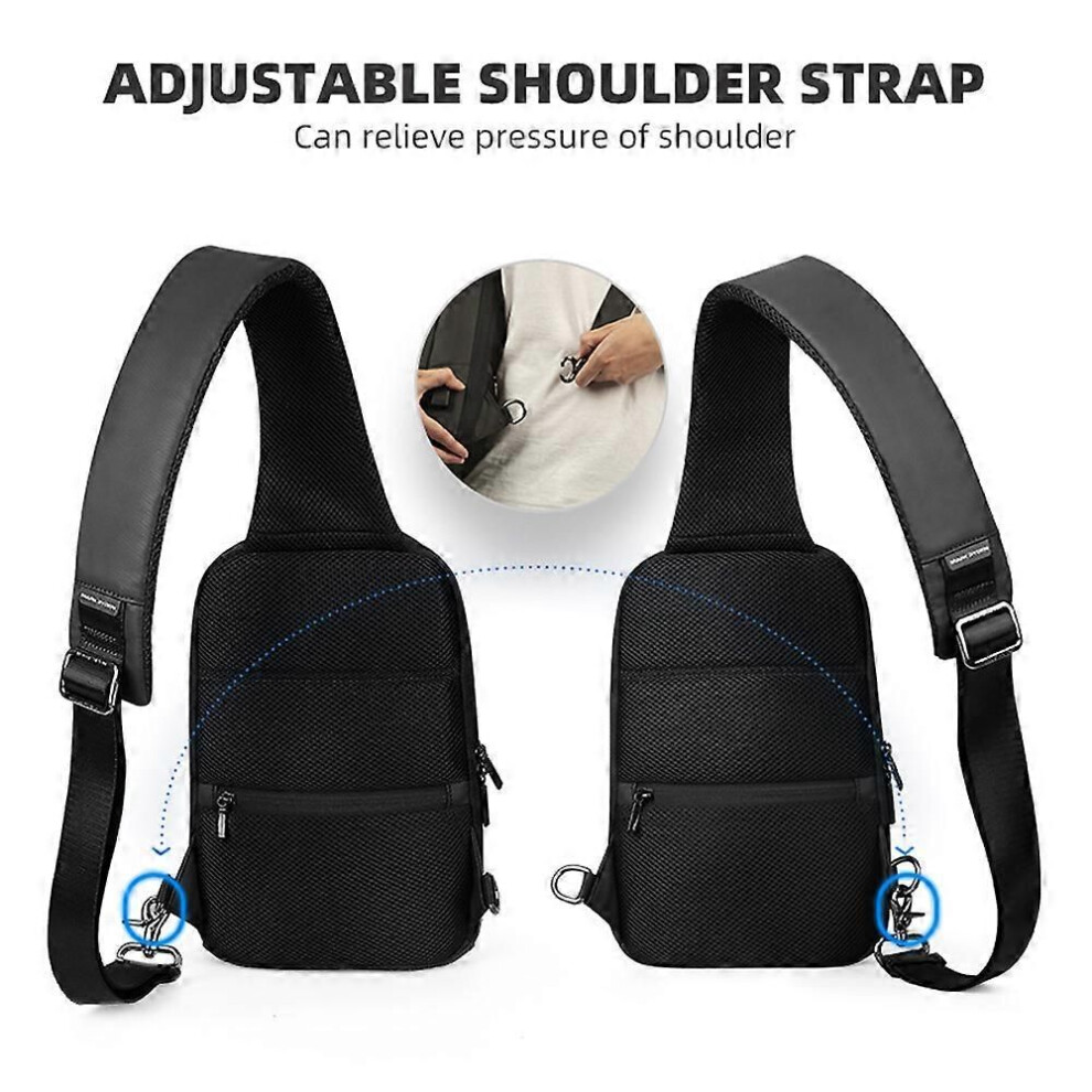 Mark Ryden Tsa Lock Crossbody Men Bag Waterproof Usb Charge Chest Pack Short Travel Messengers Chest Shoulder Bag Men 9152359501507
