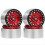 4 τεμάχια μεταλλικοί τροχοί Beadlock 1,55" με ζάντες 5 ακτίνων για RC 1/10 D90 CC01 LC70 MST κόκκινοι 1