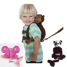 Zaino di sicurezza 2 in 1 Monkey con guinzaglio, ideale per camminare e per i più piccoli.