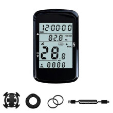 Ciclocomputer GPS wireless multifunzione ANT 2.4 con schermo LCD, tachimetro GPS per bicicletta con