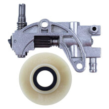 2X Oil Drive Pump Worm Gear Kit for Chainsaw 5200 4500 5800 52Cc 45Cc 58Cc Spare Parts