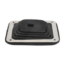 Chrome Shift Boot Dust Cover Rubber 5 5/8" x 6 3/4" for GM350 Manual Automatic Transmission