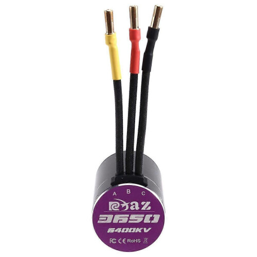 3650 Αδιάβροχος κινητήρας χωρίς ψήκτρες 3.17mm D για 1/8 1/10 RC αυ